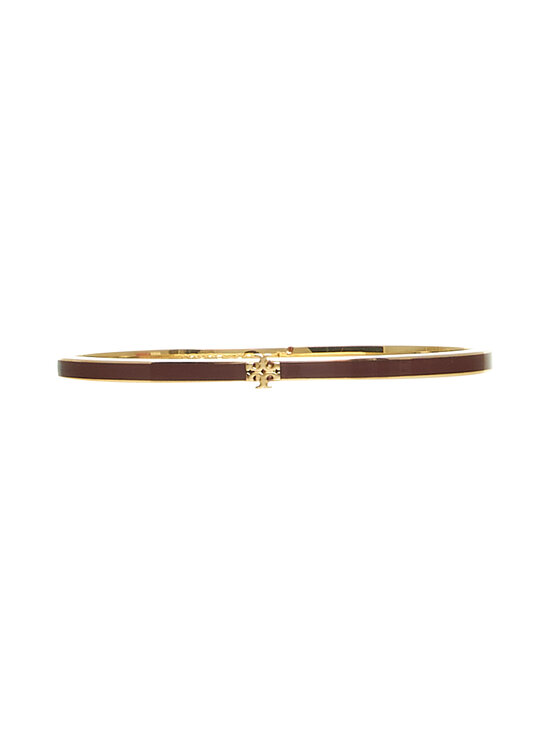 Tory Burch - Thin Icon Enamel aproce - 703 TORY GOLD / BURGUNDY | Stockmann - photo 2
