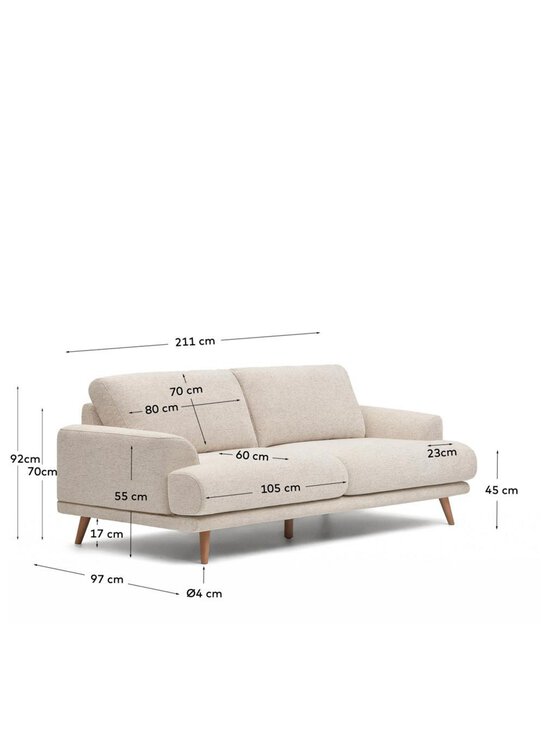 Kave Home - Karin-sohva - BEIGE | Stockmann - photo 7