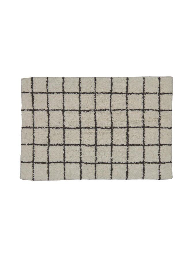 White and Grey Area Rug