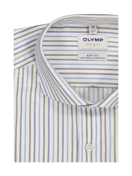 Olymp - Body Fit Level 5 Stripe -kauluspaita - 00 WEISS | Stockmann - photo 2