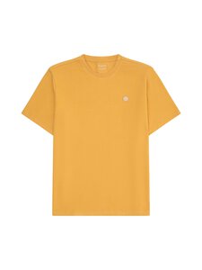 Knowledge Cotton Apparel - Loke Badge t-paita - 1490 AMBER GOLD | Stockmann