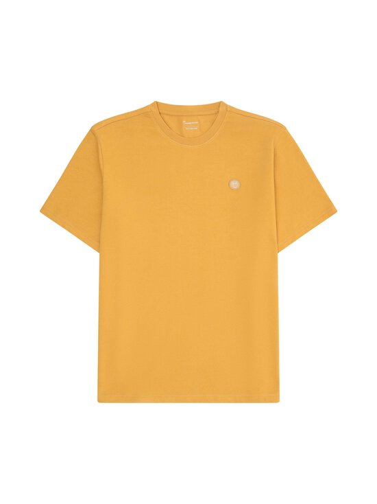 Knowledge Cotton Apparel - Loke Badge t-paita - 1490 AMBER GOLD | Stockmann - photo 1