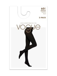 Vogue - 3D Opaque 60 den -sukkahousut 2 kpl - 1143 DARK MEL.GREY | Stockmann