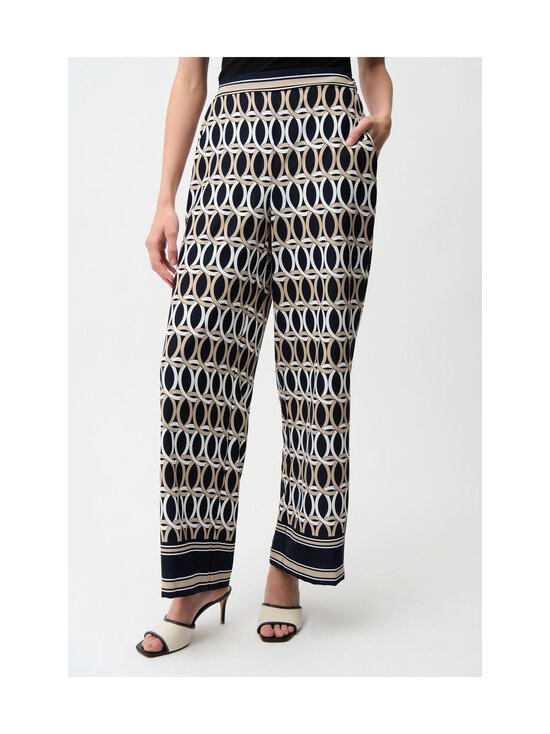 Joseph Ribkoff - Laiade säärtega püksid Geometric Print - 3316 MIDNIGHT BLUE/MULTI | Stockmann - photo 2