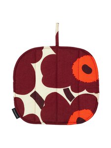 Marimekko - Pieni Unikko -patalappu - 844 VANILLA, WINE RED, RED | Stockmann