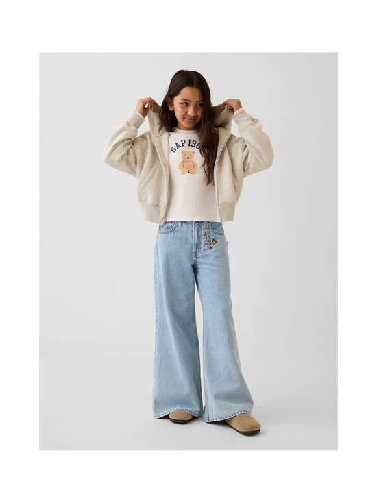 GAP - Baggy Charm Embroidery džinsi - GIRLS LIGHT WASH | Stockmann - photo 3