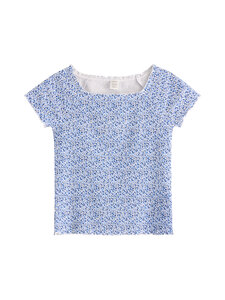 Lindex - T-särk Ribbed - 8852 BLUE | Stockmann