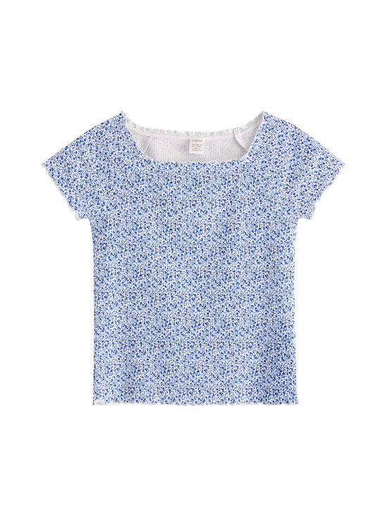 Lindex - T-särk Ribbed - 8852 BLUE | Stockmann - photo 1