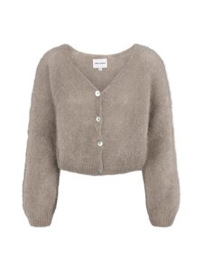 AMERICANDREAMS - Cornelia Cropped adīta jaka - LIGHT TAUPE | Stockmann
