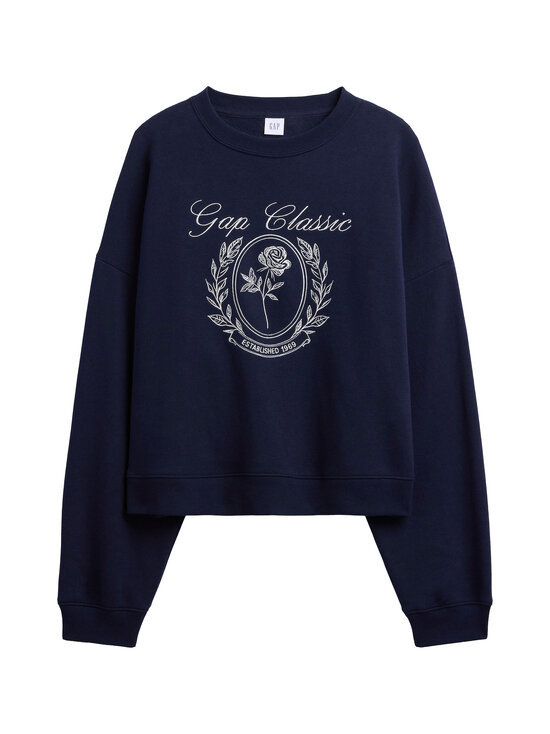 GAP - Pusa V-Embroidery Logo Crest Wedge Crew - NAVY UNIFORM | Stockmann - photo 1