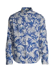 GANT - Linane särk Regular Botanical Print - 407 RICH BLUE | Stockmann