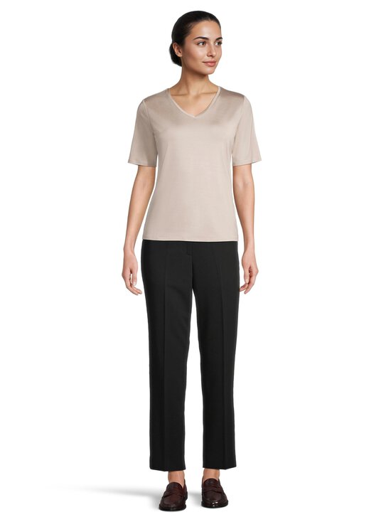 ESSENTIALS by Stockmann - Joanna V-neck t-paita - TAUPE | Stockmann - photo 2