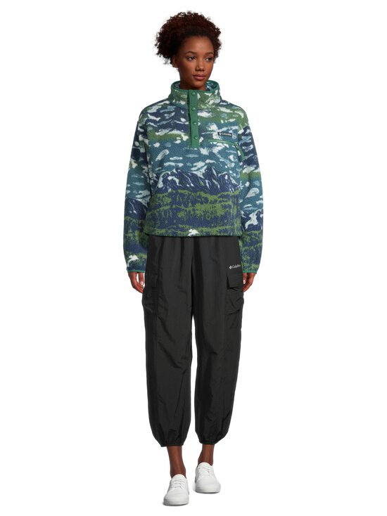 Columbia - Helvetia II Printed Cropped Half Snap -fleecepusero - 492 EVERBLUE SISTERS, RAIN FOREST | Stockmann - photo 2