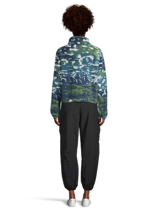 Columbia - Helvetia II Printed Cropped Half Snap -fleecepusero - 492 EVERBLUE SISTERS, RAIN FOREST | Stockmann - photo 3