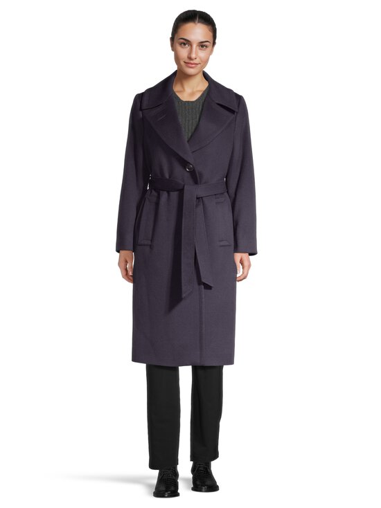 SAND Copenhagen - Clareta Belt Midi -villakangastakki - 590 DARK NAVY BLUE | Stockmann - photo 2