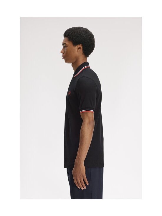 Fred Perry - Polosärk The Twin Tipped - BLACK / DUSKY BLUE / STRAWBERR | Stockmann - photo 4