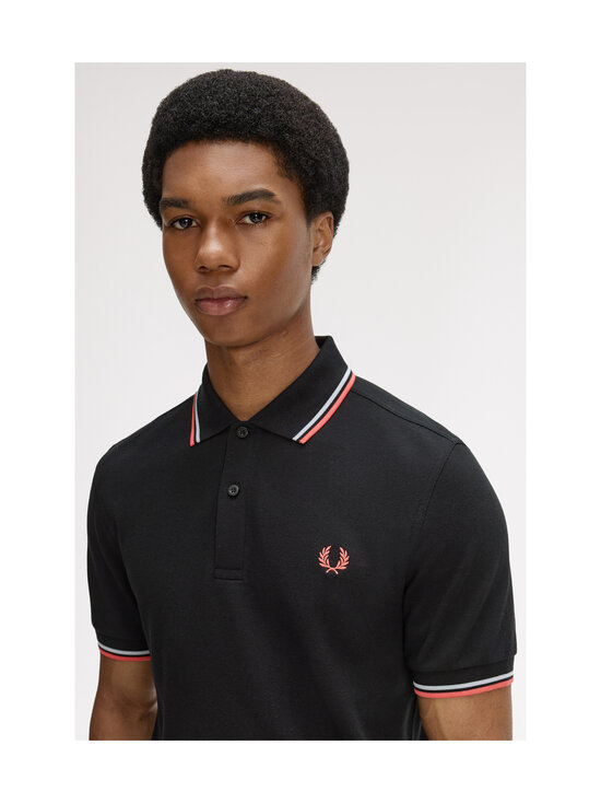 Fred Perry - Polosärk The Twin Tipped - BLACK / DUSKY BLUE / STRAWBERR | Stockmann - photo 6