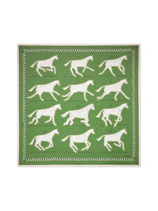 Mulberry - Chalk Horse Square zīda šalle 70 x 70 cm - Q740 FERN | Stockmann