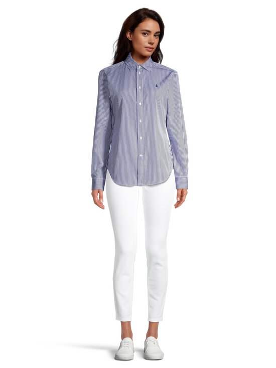 Polo Ralph Lauren - Button Striped -paitapusero - 001 1322 WHITE/ FALL ROYAL - photo 2 Polo Ralph Lauren - Button Striped -paitapusero - 001 1322 WHITE/ FALL ROYAL | Stockmann - photo 2