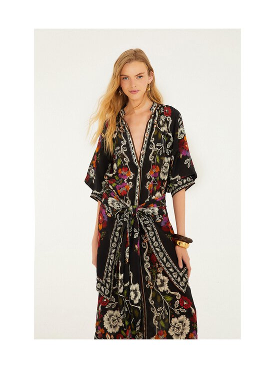 Farm Rio - Rococo Flowers -midimekko - ROCOCO FLOWERS BLACK | Stockmann - photo 3