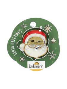 Birkmann - Piparkoogivorm Santa Face  4,5 cm - STEEL | Stockmann