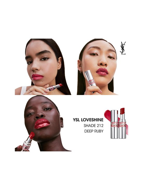 Yves Saint Laurent - YSL LOVESHINE Lipstick -huulipuna - 212 DEEP RUBY | Stockmann - photo 2