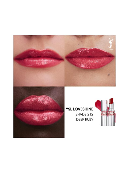 Yves Saint Laurent - YSL LOVESHINE Lipstick -huulipuna - 212 DEEP RUBY | Stockmann - photo 3