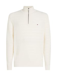 Tommy Hilfiger - Kudum Stripe Structure Zip Mock - Z00 IVORY PETAL Tommy Hilfiger - Kudum Stripe Structure Zip Mock - Z00 IVORY PETAL | Stockmann