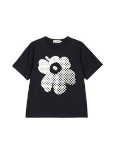 Marimekko - T-särk Erna Unikko Placement Kioski - 991 BLACK, OFF WHITE | Stockmann
