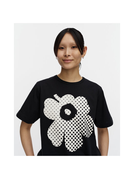 Marimekko - T-särk Erna Unikko Placement Kioski - 991 BLACK, OFF WHITE | Stockmann - photo 5