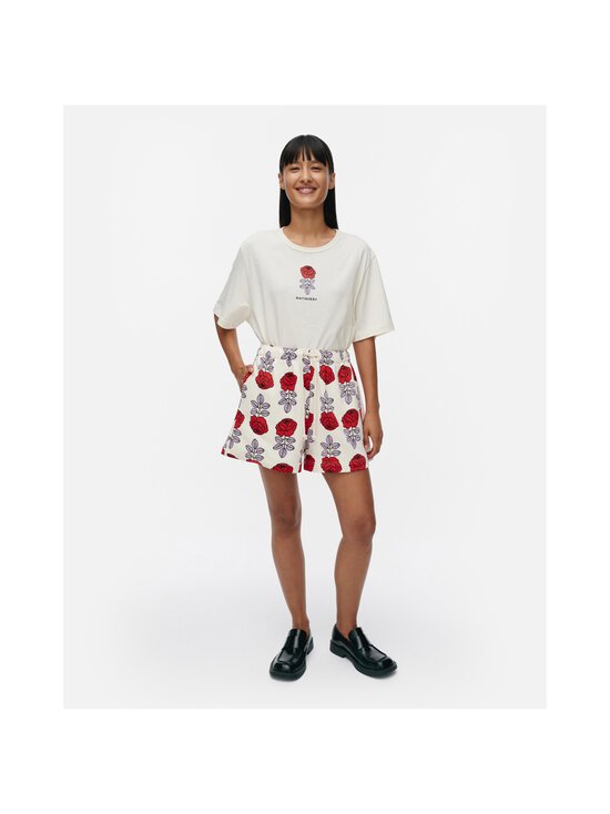 Marimekko - Lühikesed püksid Miksaus Vihkiruusu Kioski - 143 OFF WHITE, RED, LILAC - photo 2 Marimekko - Lühikesed püksid Miksaus Vihkiruusu Kioski - 143 OFF WHITE, RED, LILAC | Stockmann - photo 2