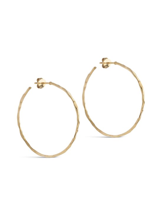 ENAMEL Copenhagen - Kullatud kõrvarõngad Organic Arena Hoops Large - 925S/GP/M | Stockmann - photo 1