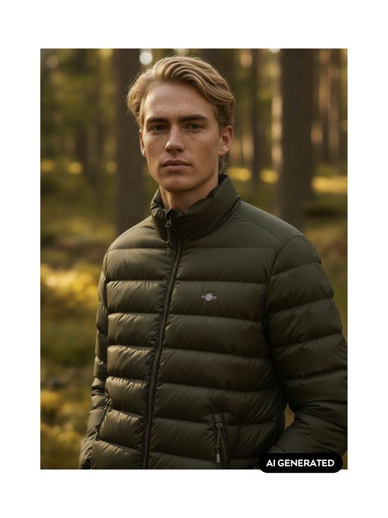 GANT - Light Down -kevyttoppatakki - 368 DARK MOSS GREEN | Stockmann - photo 2