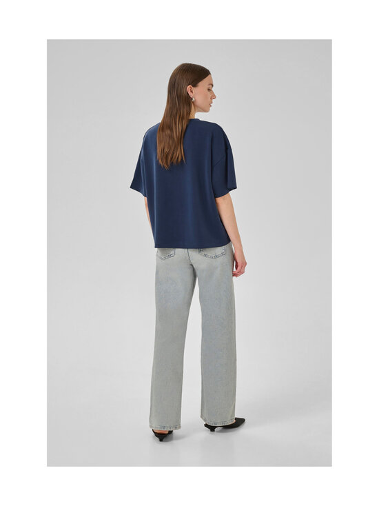 MY ESSENTIAL WARDROBE - HelleMW Embroidery Boxy t-paita - 120 AFTER MIDNIGHT | Stockmann - photo 5