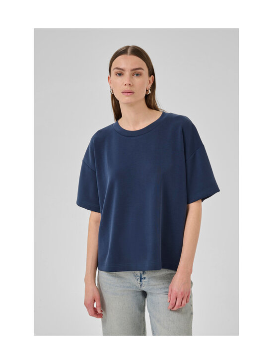 MY ESSENTIAL WARDROBE - HelleMW Embroidery Boxy t-paita - 120 AFTER MIDNIGHT | Stockmann - photo 6