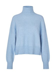 Samsoe Samsoe - Nola T-Neck -neule - 144115TCX CASHMERE BLUE | Stockmann