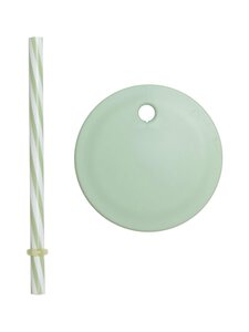 Design Letters - Kaas ja kõrs Eco kids kruuside ja klaaside jaoks - GREEN | Stockmann