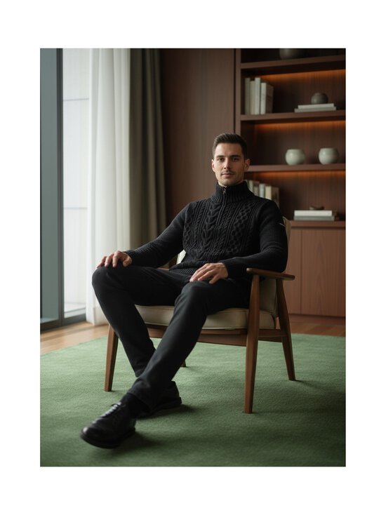 Superdry - Jacob-palmikkoneule - 98T ECLIPSE NAVY | Stockmann - photo 2