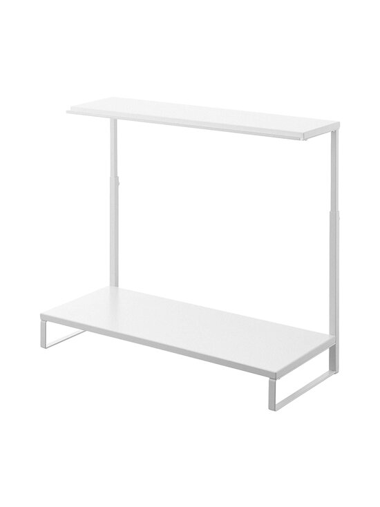 Yamazaki - Tower 2 Tiered Height Adjustable Monitor- säädettävä teline monitorille - WHITE | Stockmann - photo 2