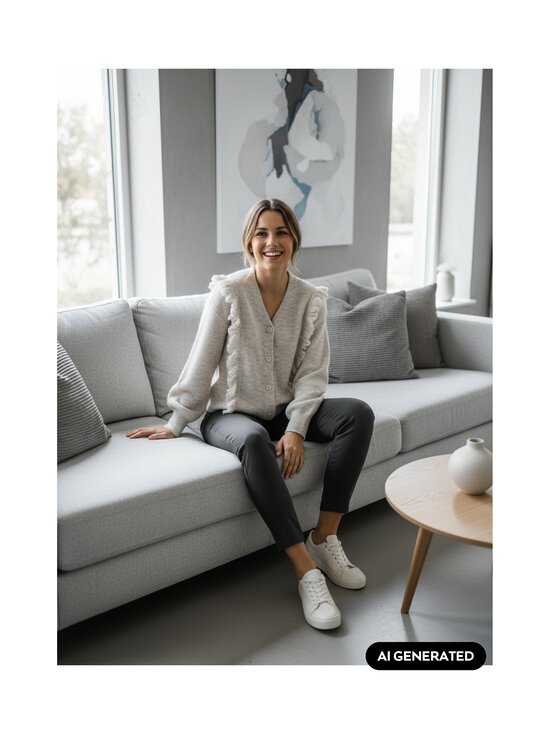 Vila - ViAlda-neuletakki - SUPER LIGHT NATURAL MELAN | Stockmann - photo 3