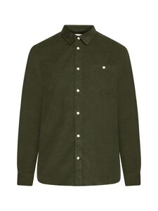 Knowledge Cotton Apparel - Vakosamettinen kauluspaita - 1090 FORREST NIGHT | Stockmann