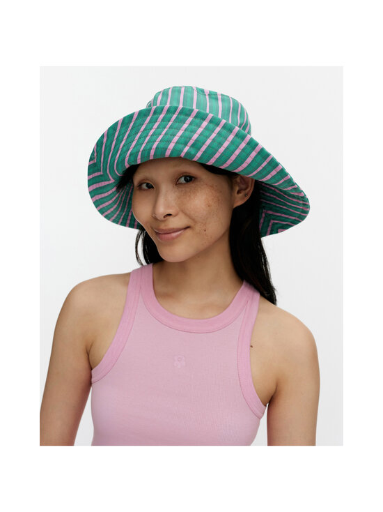 Marimekko - Rondel Piccolo Kioski -hattu - 958 GREEN, LIGHT PINK | Stockmann - photo 2
