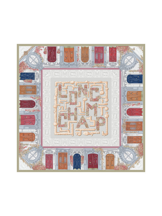 Longchamp - Soie zīda lakats 90 x 90 cm - 274 PEBBLE | Stockmann - photo 1