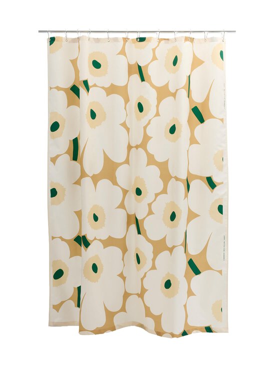 Marimekko - Unikko-suihkuverho - 818 SAND, OFF WHITE, HAY, EMERALD | Stockmann - photo 1