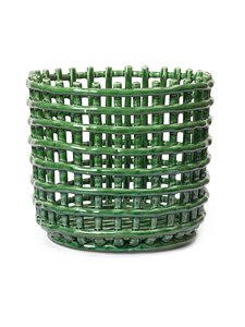 Ferm Living - Keraaminen kori, L-koko - EMERALD GREEN Ferm Living - Keraaminen kori, L-koko - EMERALD GREEN | Stockmann