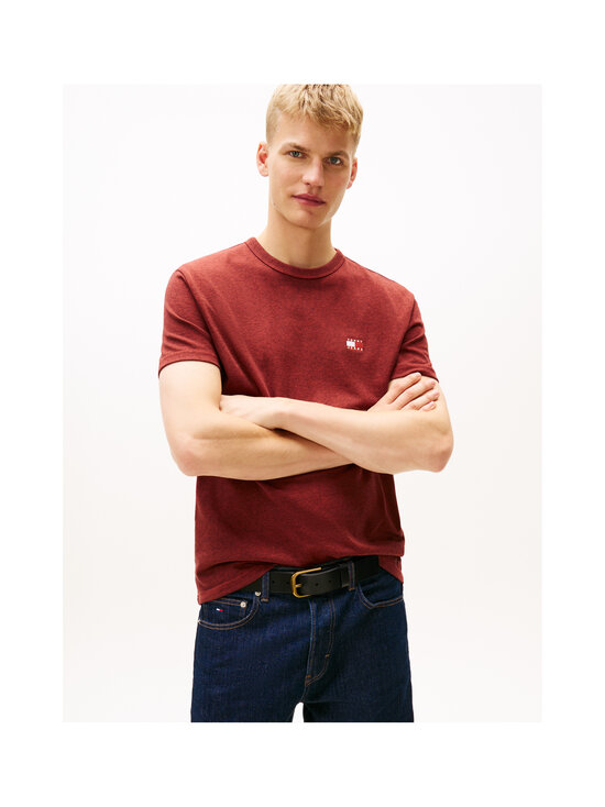 Tommy Jeans - Regular Badge T-krekls - XL0 TERRACOTTA RED HTR | Stockmann - photo 4