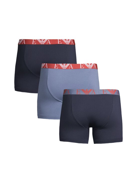 Emporio Armani - Bokserid, 3 tk - MB140 ARMANI BLU/VIN INDI/ - photo 2 Emporio Armani - Bokserid, 3 tk - MB140 ARMANI BLU/VIN INDI/ | Stockmann - photo 2