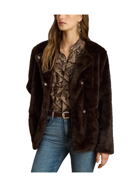 Lauren Ralph Lauren - Mākslīgās kažokādas jaka - CIRCUIT BROWN | Stockmann - photo 2
