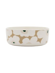 Marimekko - Unikko-tarjoilukulho - WHITE, BEIGE, LT.SAND, D.GREEN | Stockmann
