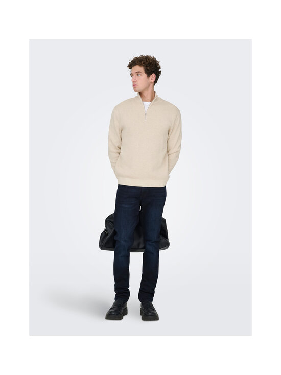 Only & Sons - OnsTing Life Half Zip -neule - GARDENIA | Stockmann - photo 4